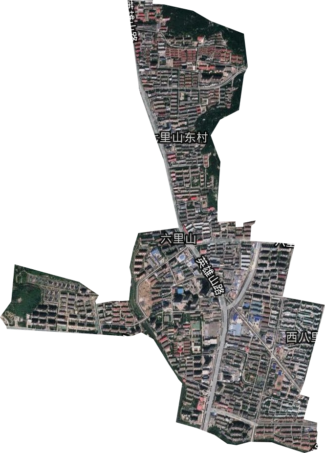 六里山街道卫星图