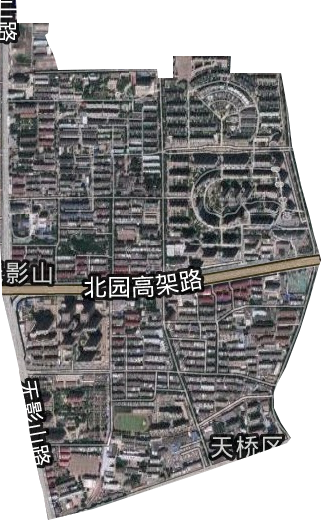 无影山街道卫星图