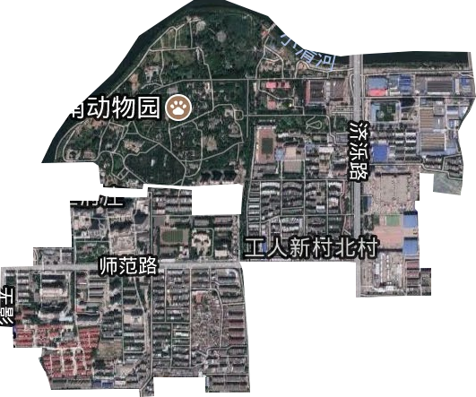 北村街道卫星图