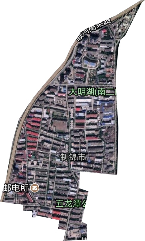 制锦市街道卫星图