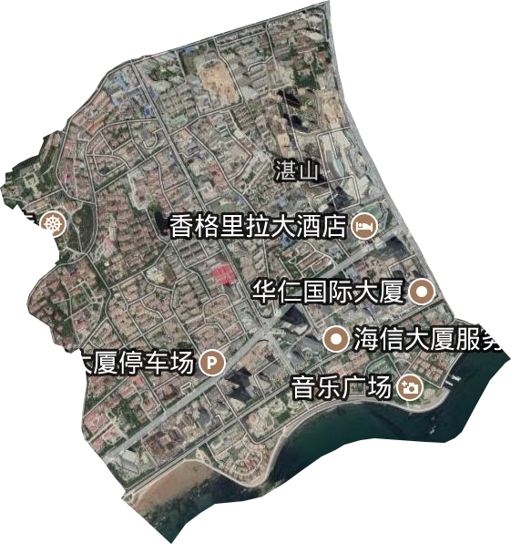 湛山街道卫星图