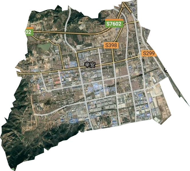 辛安街道卫星图
