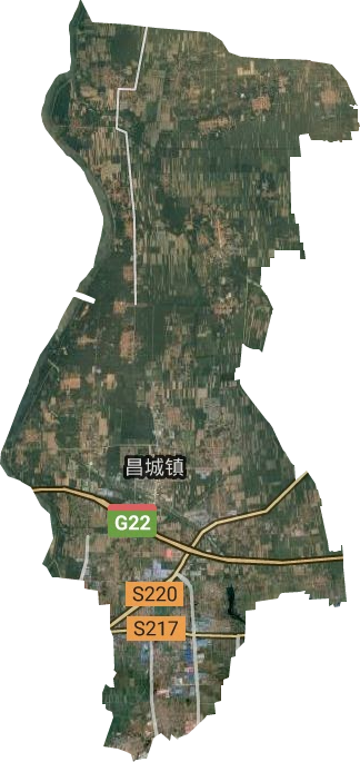 昌城镇卫星图