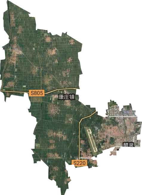 高密市醴泉街道卫星图