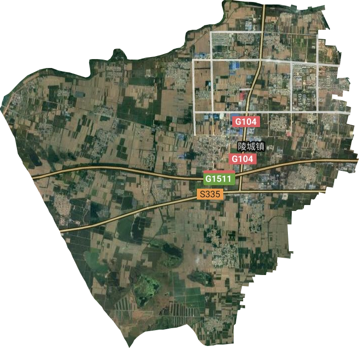 陵城镇卫星图