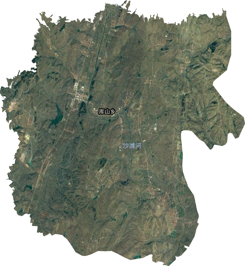 库山乡卫星图