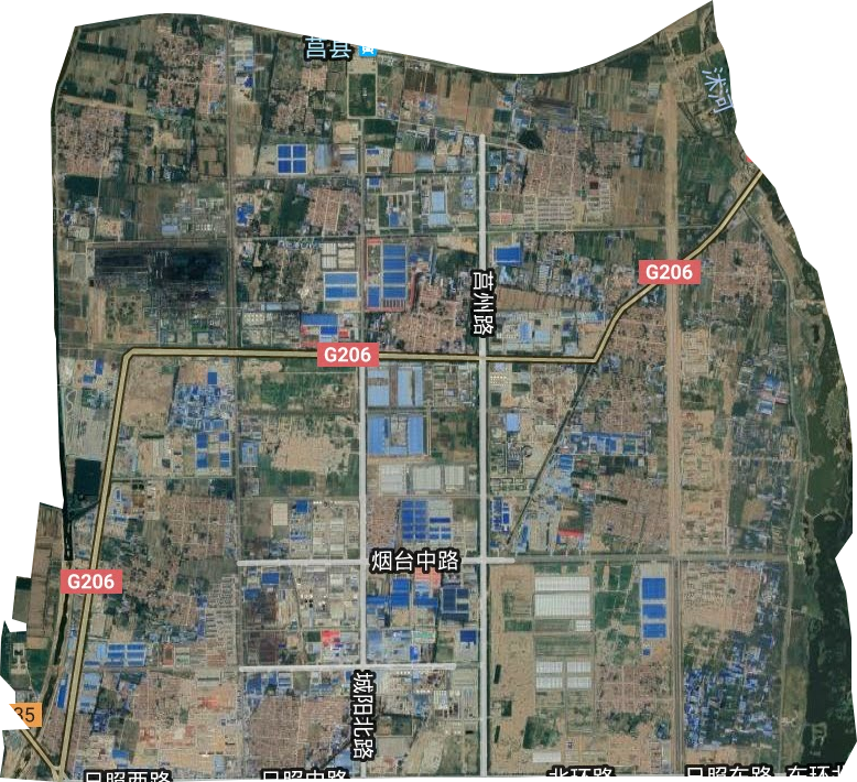 莒县经济开发区卫星图