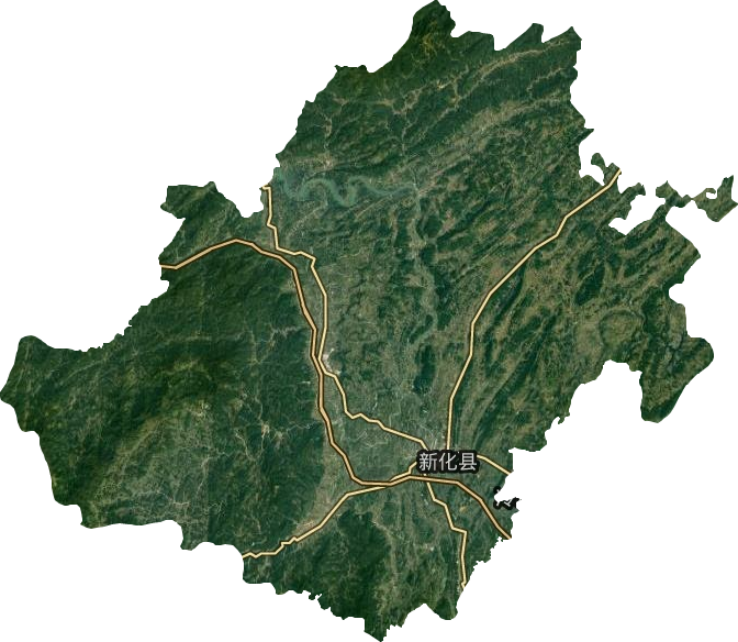 新化县高清卫星地图,新化县高清谷歌卫星地图
