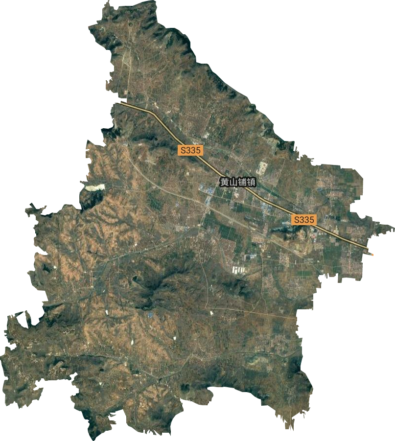 黄山铺镇卫星图