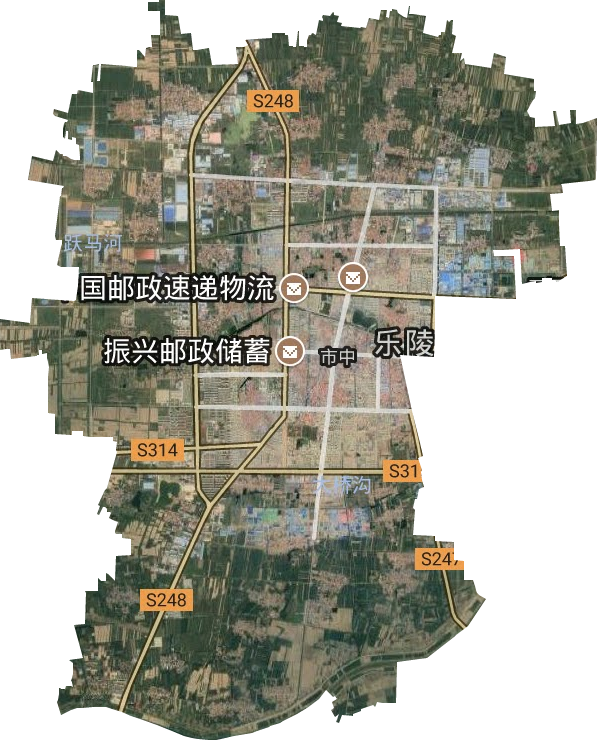 市中街道卫星图