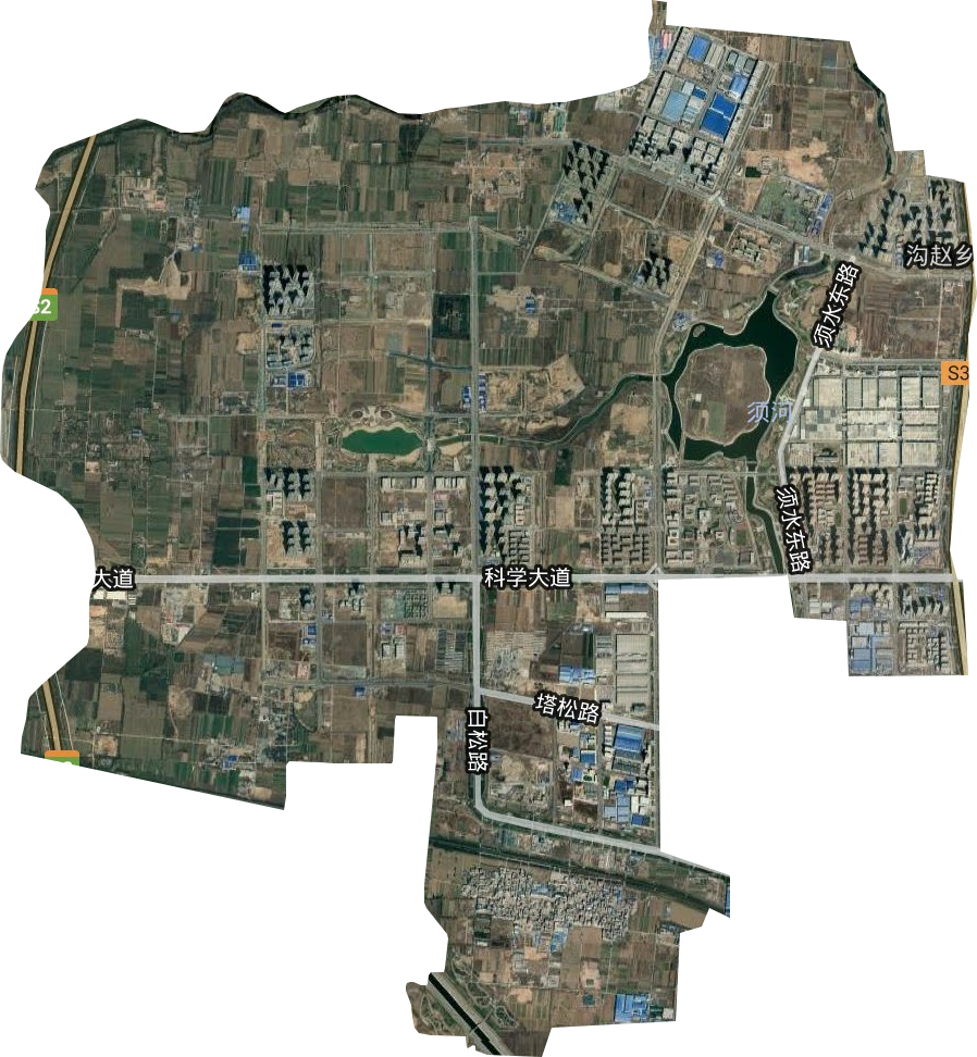 沟赵乡卫星图