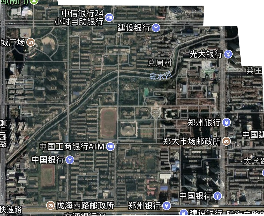 大学路街道卫星图