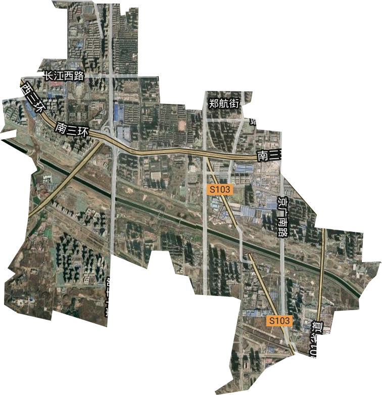 嵩山路街道卫星图