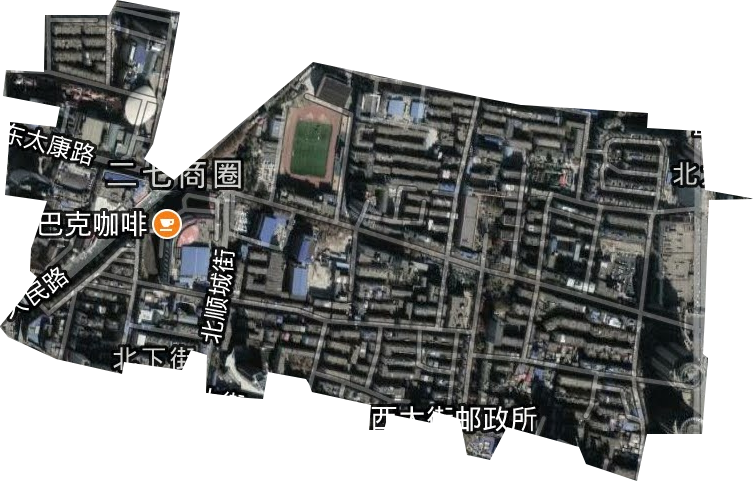 北下街街道卫星图