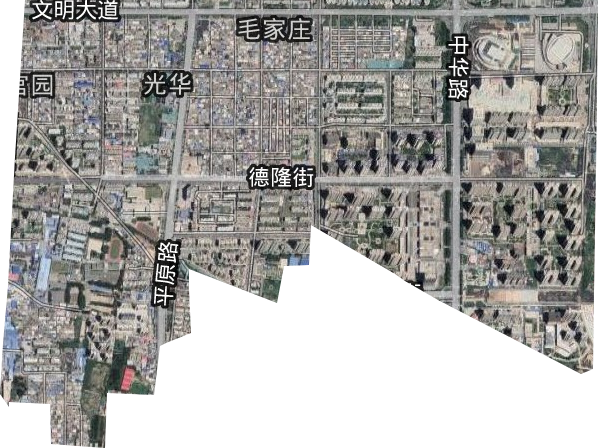 光华路街道卫星图