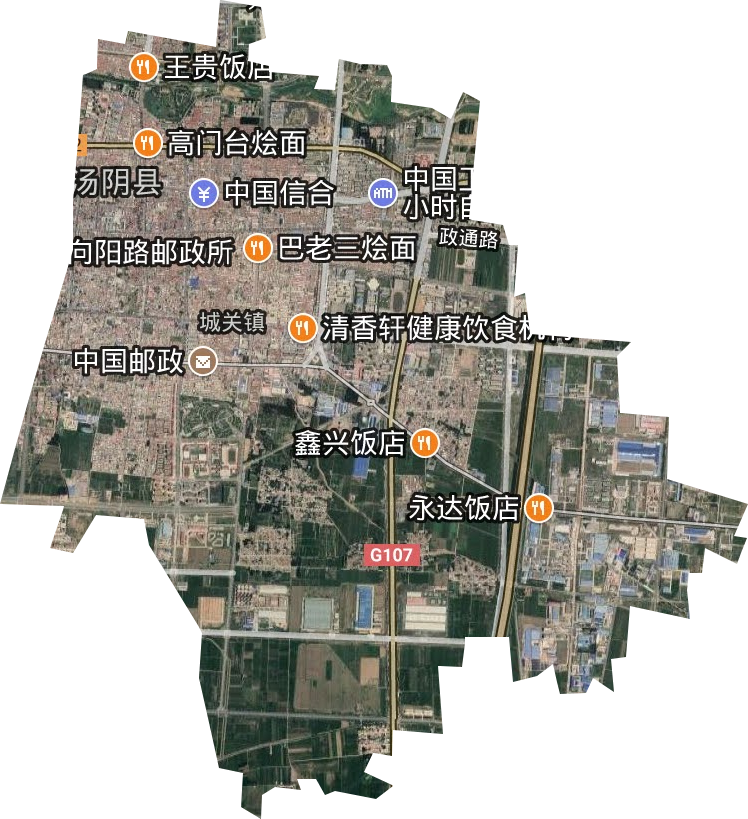 城关镇卫星图