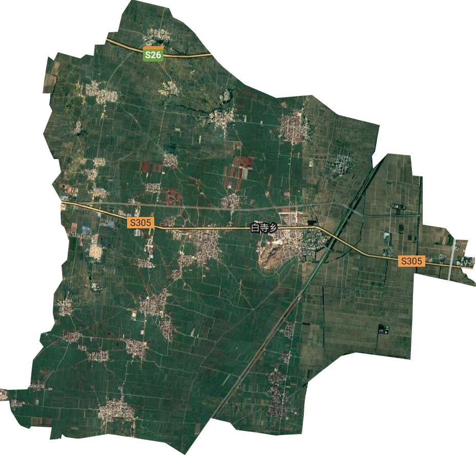 白寺乡卫星图