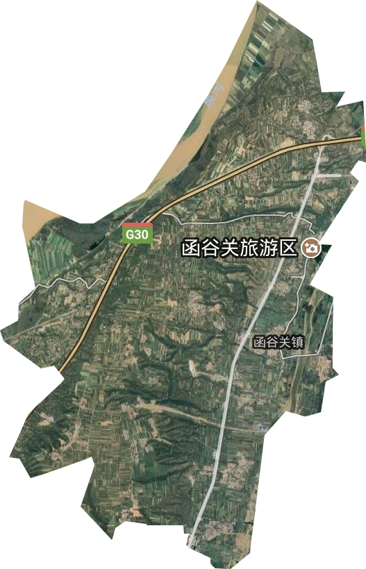 函谷关镇卫星图
