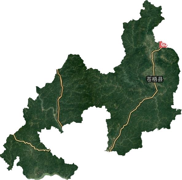 苍梧县高清卫星地图