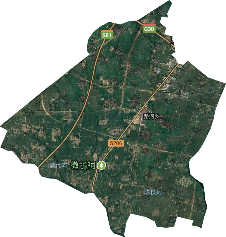 路河镇卫星图