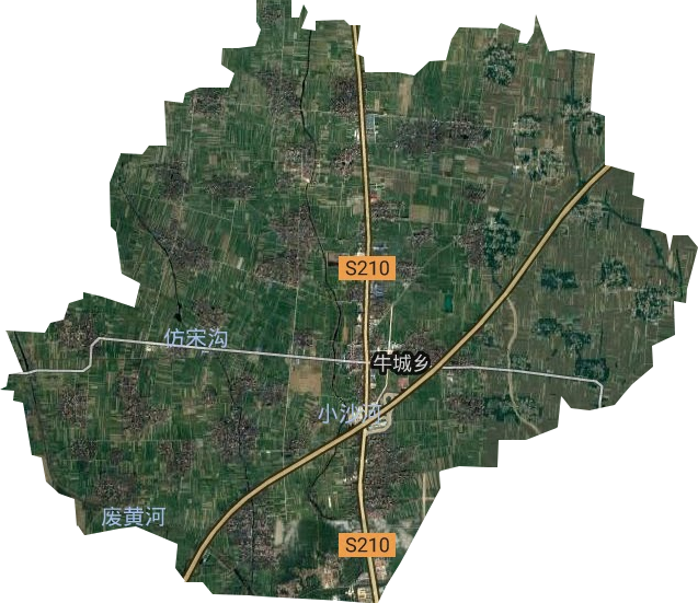 牛城乡卫星图