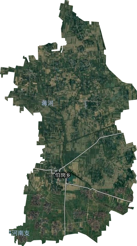伯岗乡卫星图