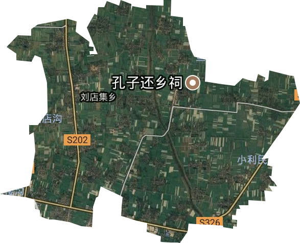 刘店集乡卫星图