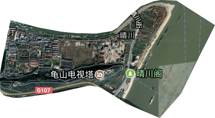 晴川街办事处卫星图