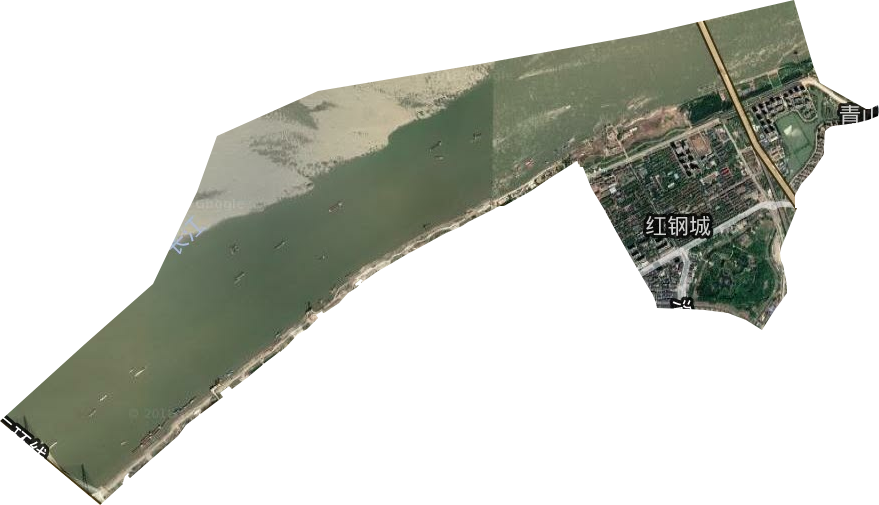 红钢城街道卫星图