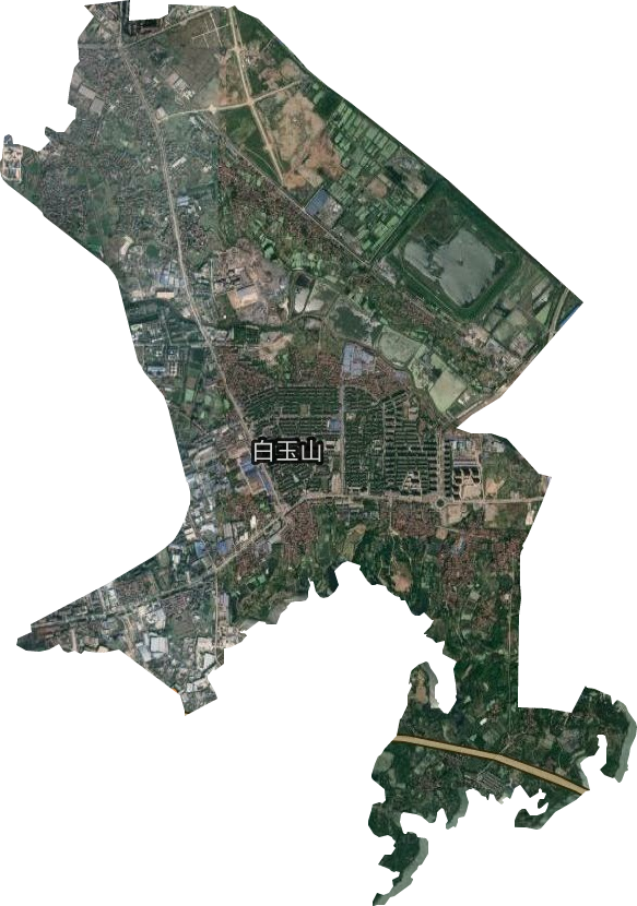 白玉山街道卫星图