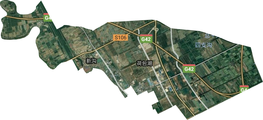 新沟镇街道卫星图