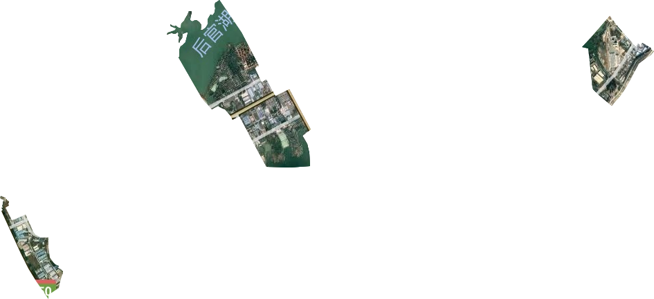 蔡甸经济开发区沌口办事处卫星图