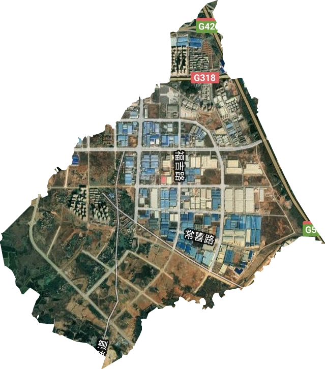 武汉常福工业示范园管理委员会卫星图
