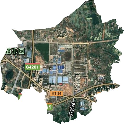 蔡甸经济开发区凤凰山事处卫星图