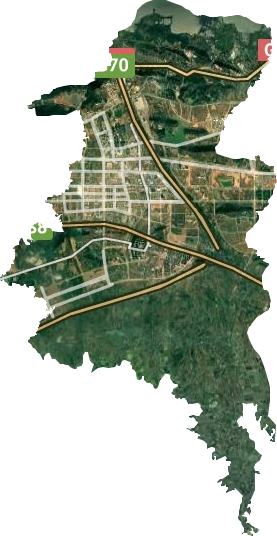 豹澥街道卫星图