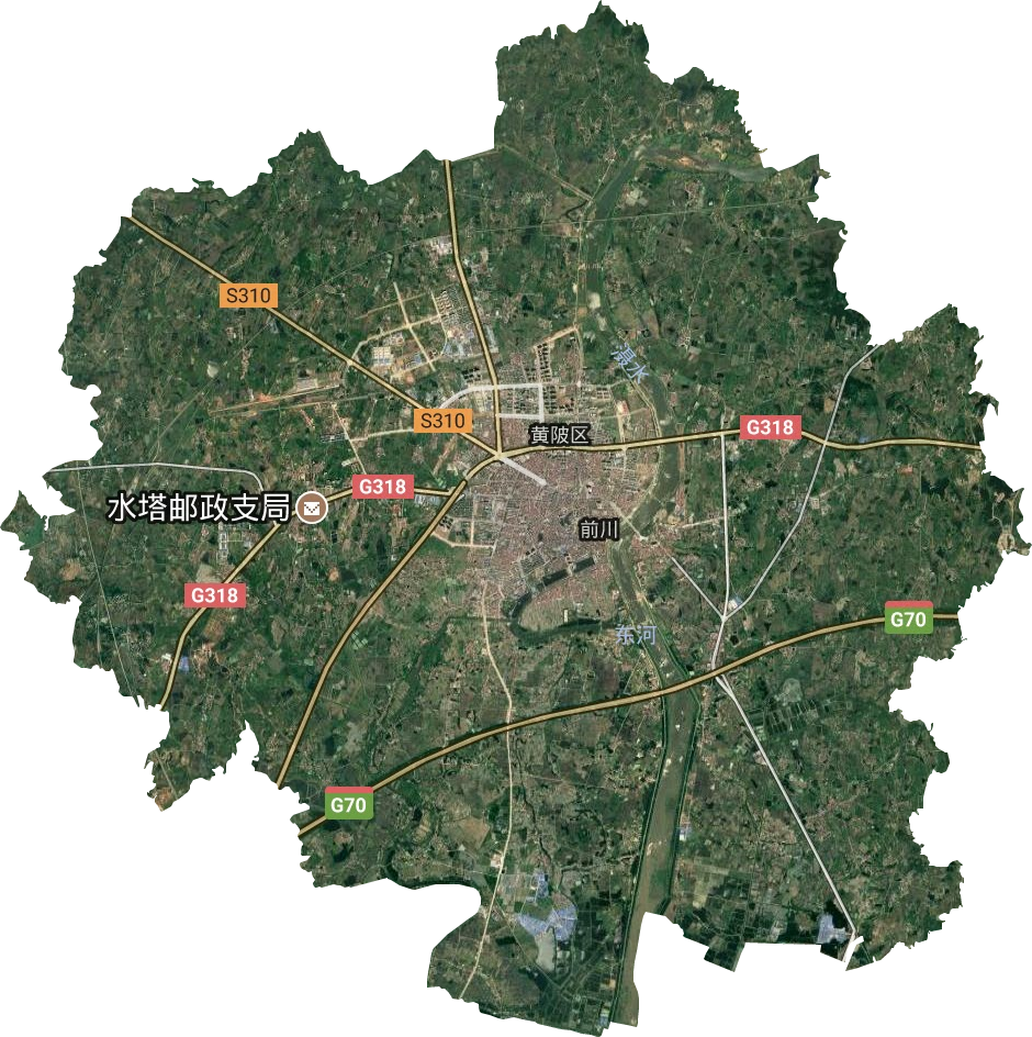 前川街道卫星图