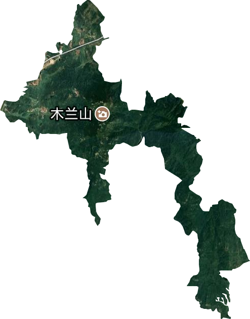 木兰山风景区卫星图