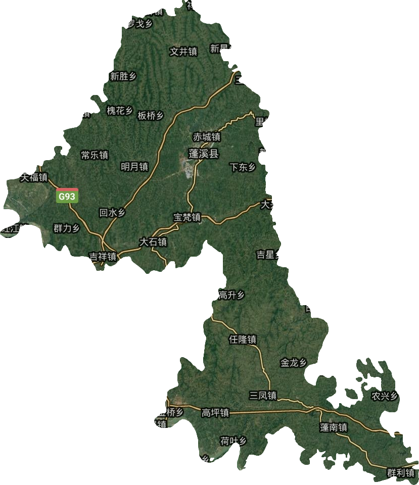 蓬溪县高清卫星地图,蓬溪县高清谷歌卫星地图