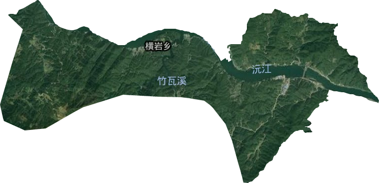 横岩乡卫星图