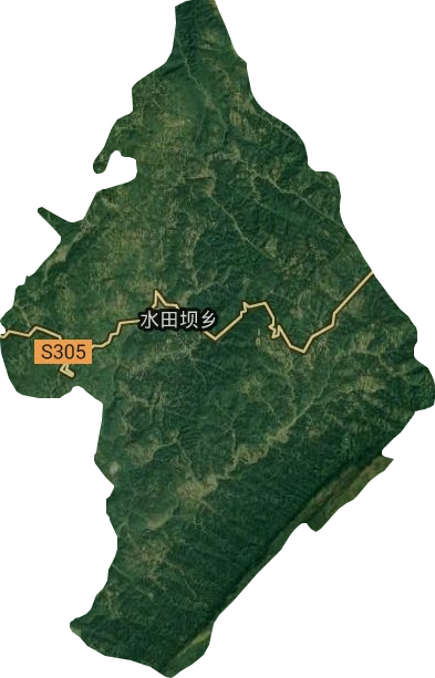 水田坝乡卫星图