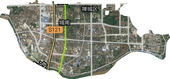 石湾镇街道卫星图