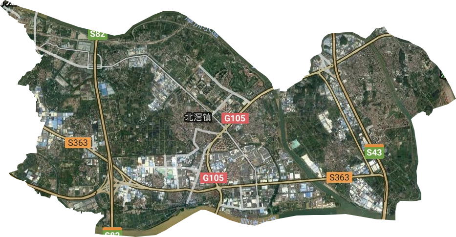北滘镇卫星图
