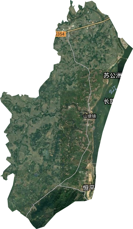 山塘镇卫星图