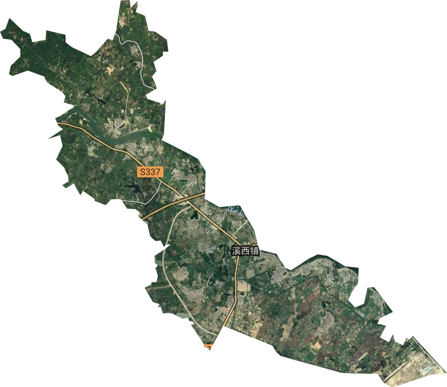 溪西镇卫星图
