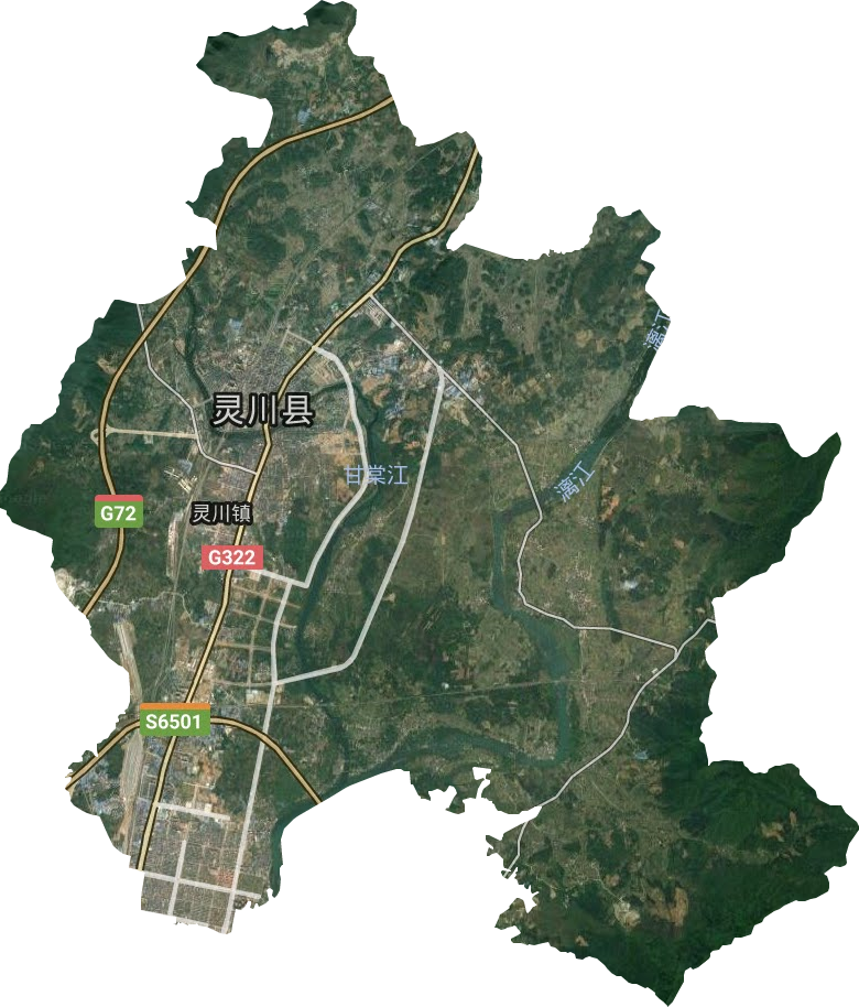 灵川镇高清卫星地图,灵川镇高清谷歌卫星地图