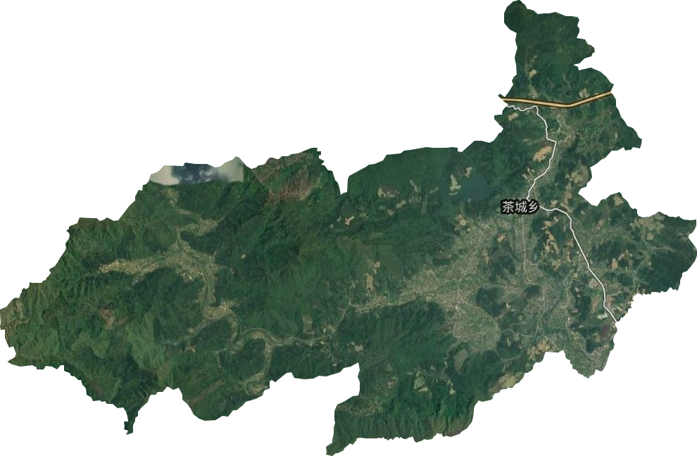 茶城乡卫星图