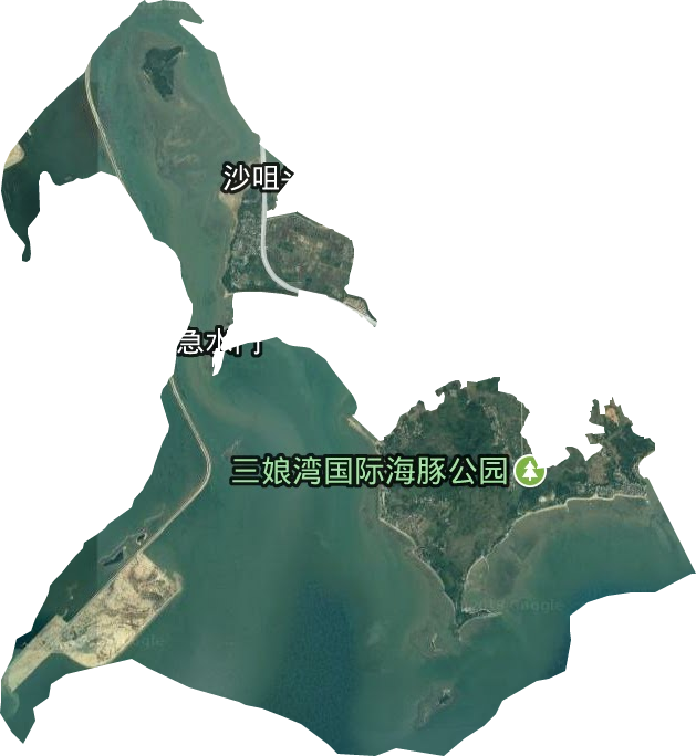 三娘湾旅游管理区卫星图