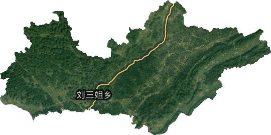 刘三姐乡卫星图