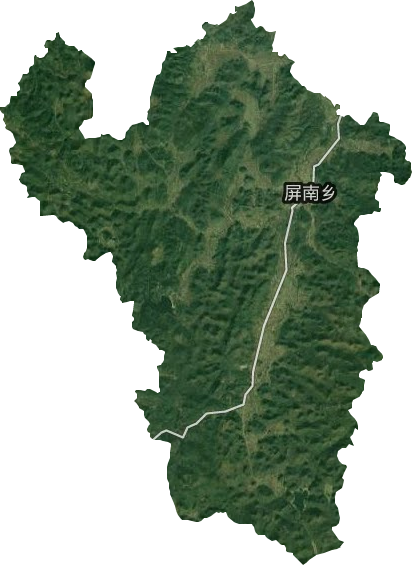 屏南乡卫星图