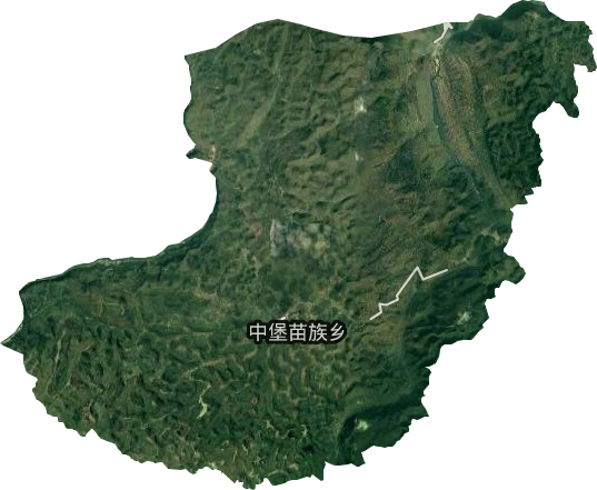 中堡苗族乡卫星图